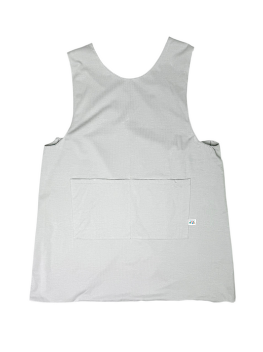 Tivi Armor - a cross-back, waterproof apron crafted from bamboo fabric